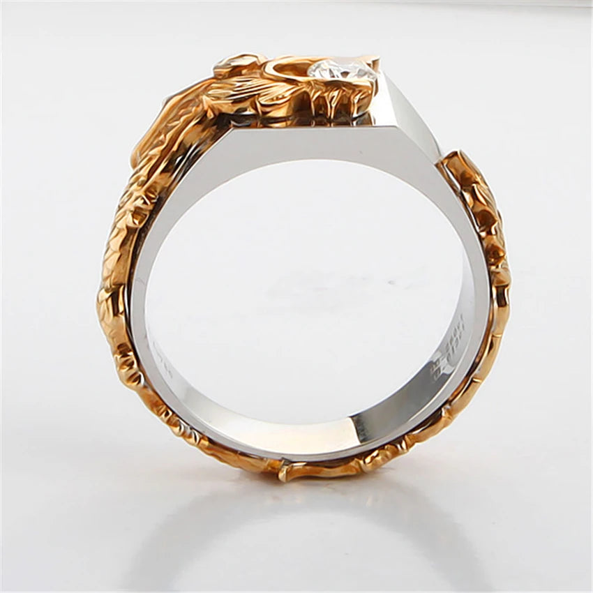 Men's Solid 18K White Gold Ring