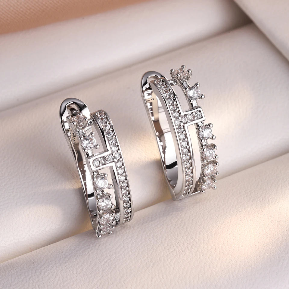 Sexy Luxury Diamond-set Zircon Earrings