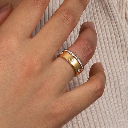 Sweet And Romantic Diamond-set Decoration Ring