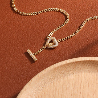 Romantic Sweet Love Zircon Necklace