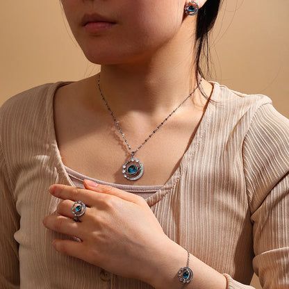 Luxurious High-end Zircon Jewelry Set