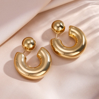 Stylish Sexy Irregular Stainless Steel Earrings