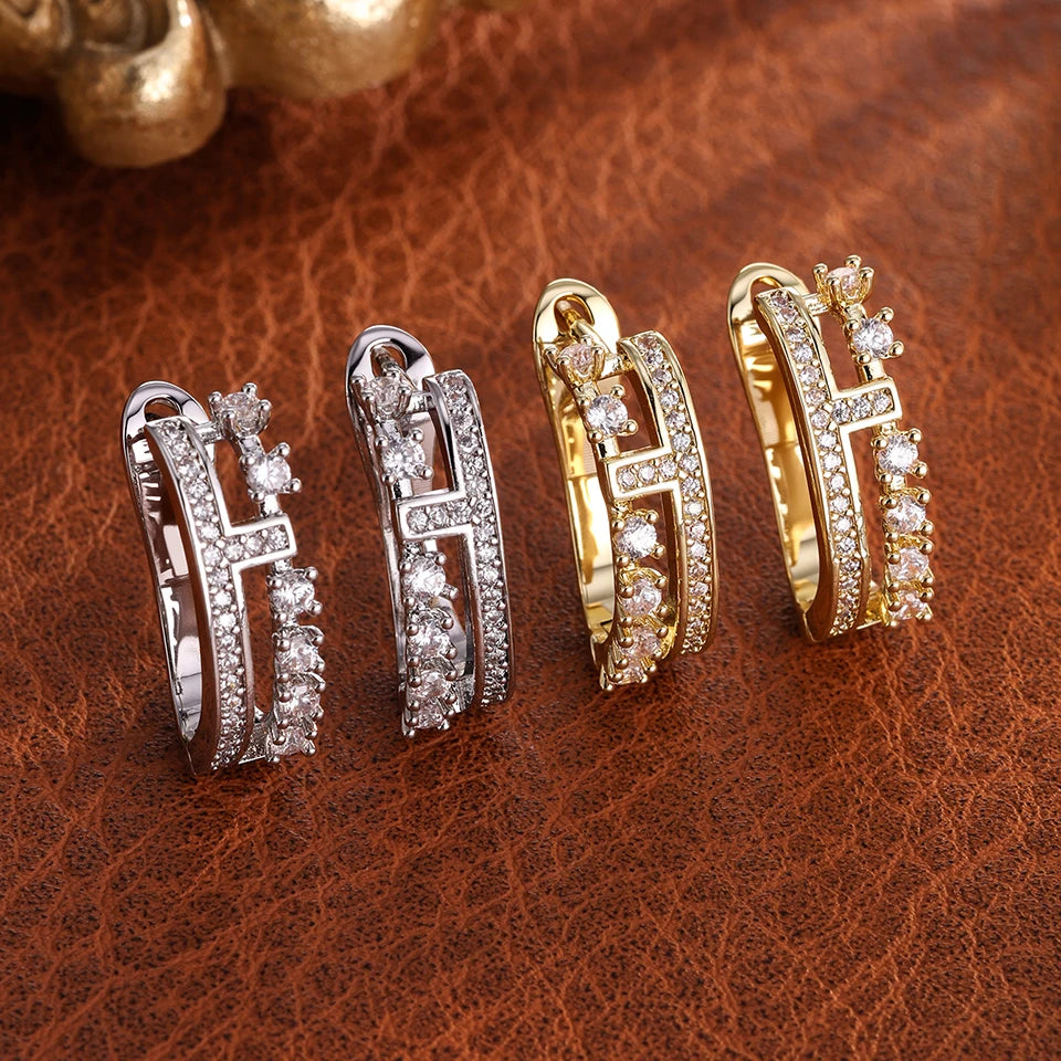 Sexy Luxury Diamond-set Zircon Earrings
