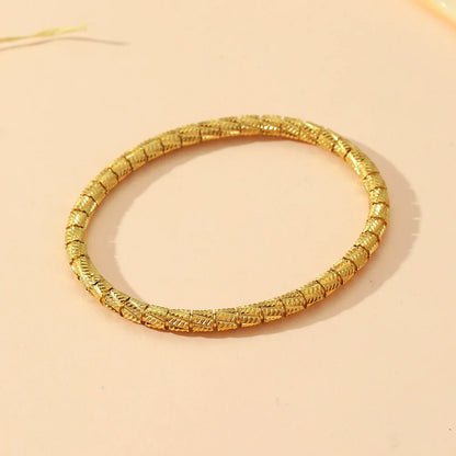 Stainless Steel Twist Spiked Open Bracelet