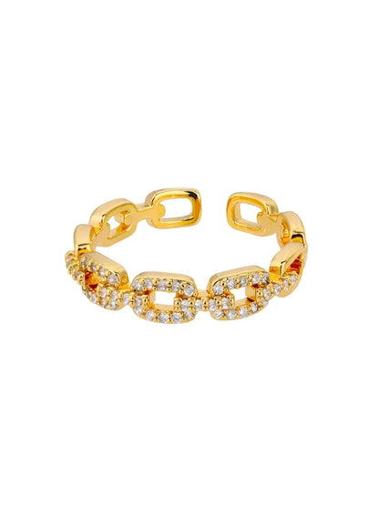 Classical Romantic Hollow Chain Decorative Ring Travel