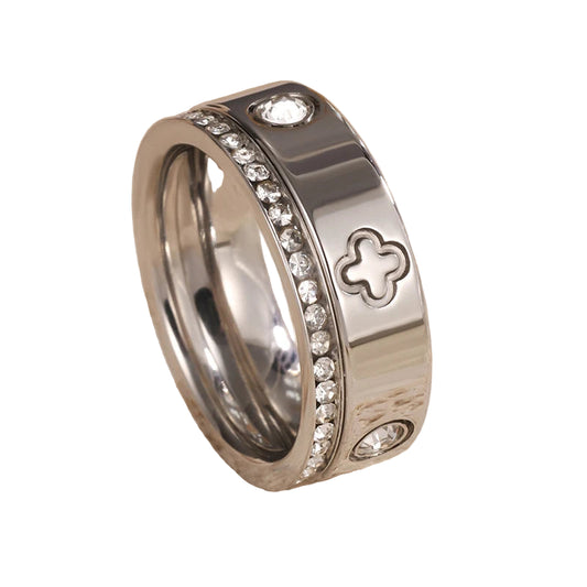 Sweet And Romantic Diamond-set Decoration Ring