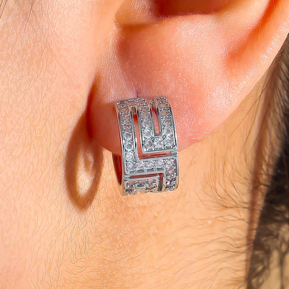 Luxurious And Sexy Hollow Zircon Stud Earrings