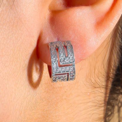 Luxurious And Sexy Hollow Zircon Stud Earrings