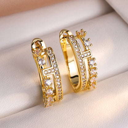Sexy Luxury Diamond-set Zircon Earrings