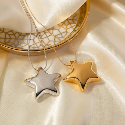 Unique Star Shaped Gold Pendant
