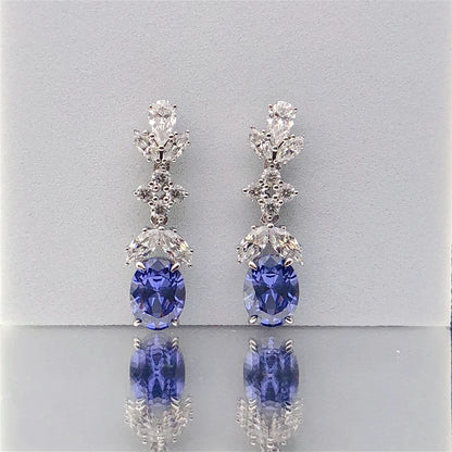 Solid White Gold 14K Earrings