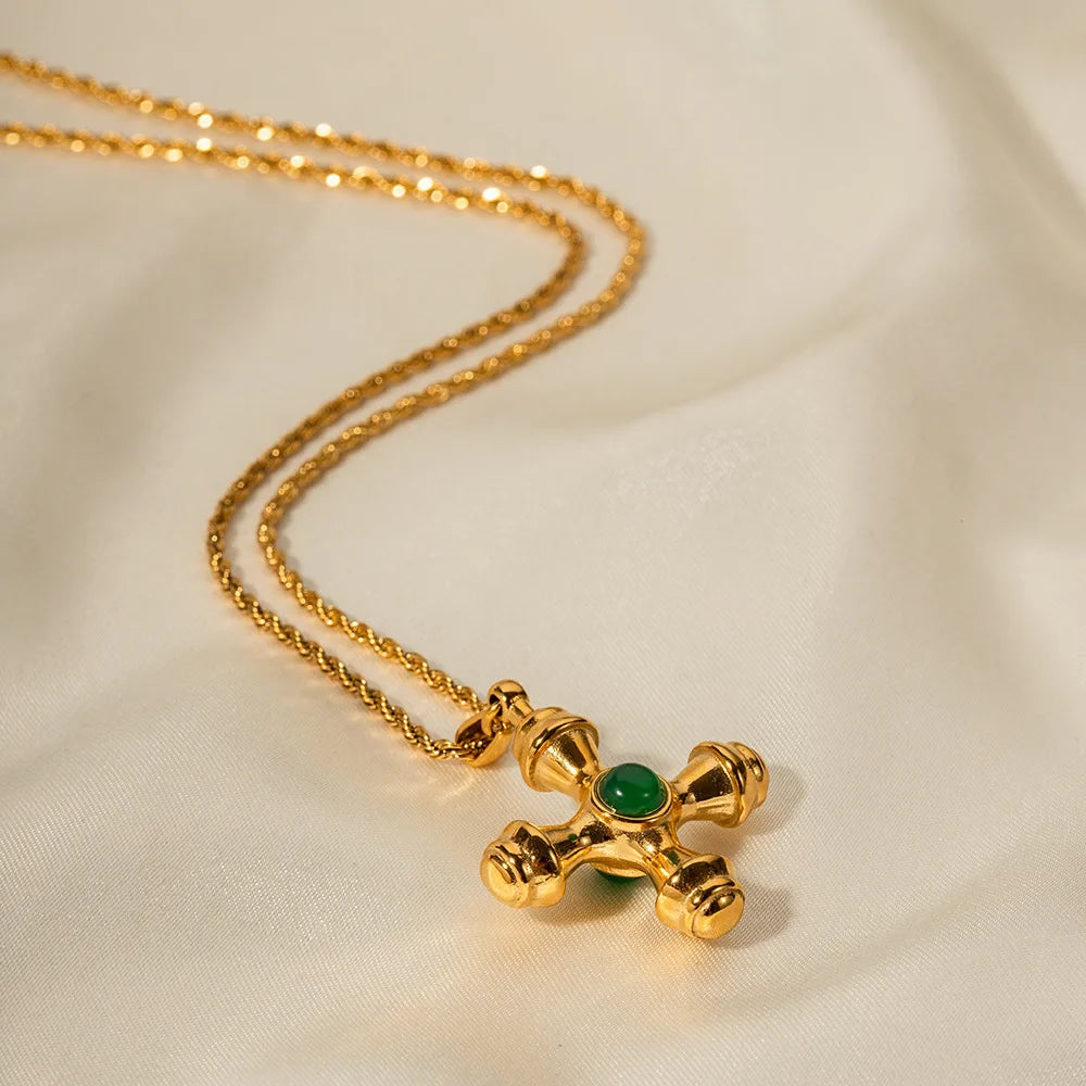 Stainless Steel Cross Pendant Necklace