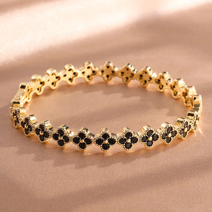 Romantic Sweet Flowers Zircon Bracelet