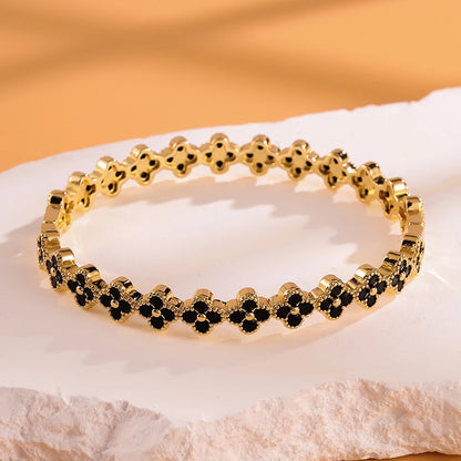 Romantic Sweet Flowers Zircon Bracelet