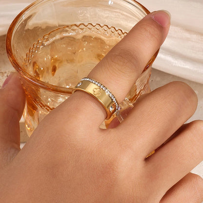 Sweet And Romantic Diamond-set Decoration Ring