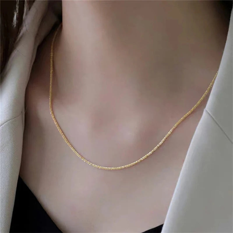 Exquisite Luxury Glitter Snake Chain Necklace