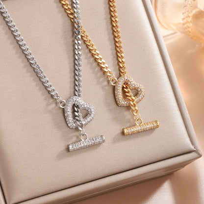 Romantic Sweet Love Zircon Necklace